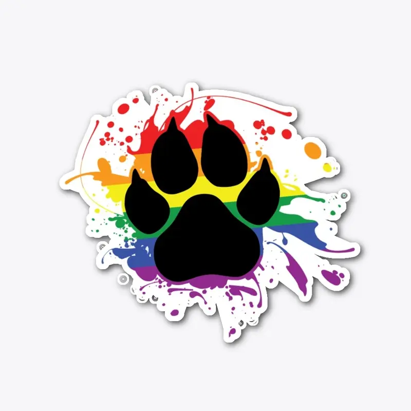 PAW - PRIDE Flag - Splatter