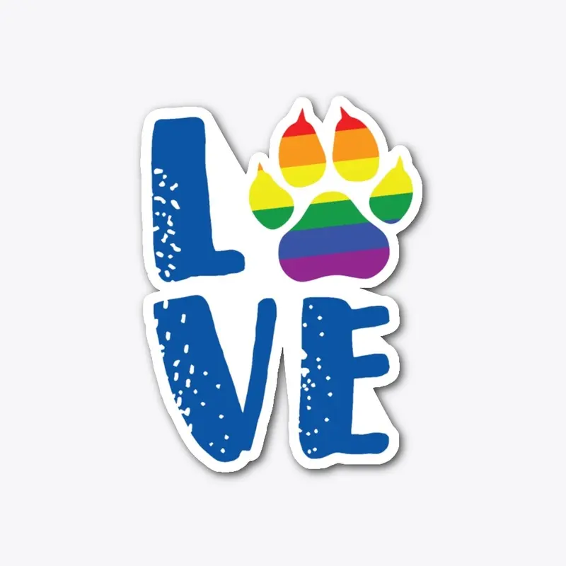 LOVE - PAW - PRIDE Flag